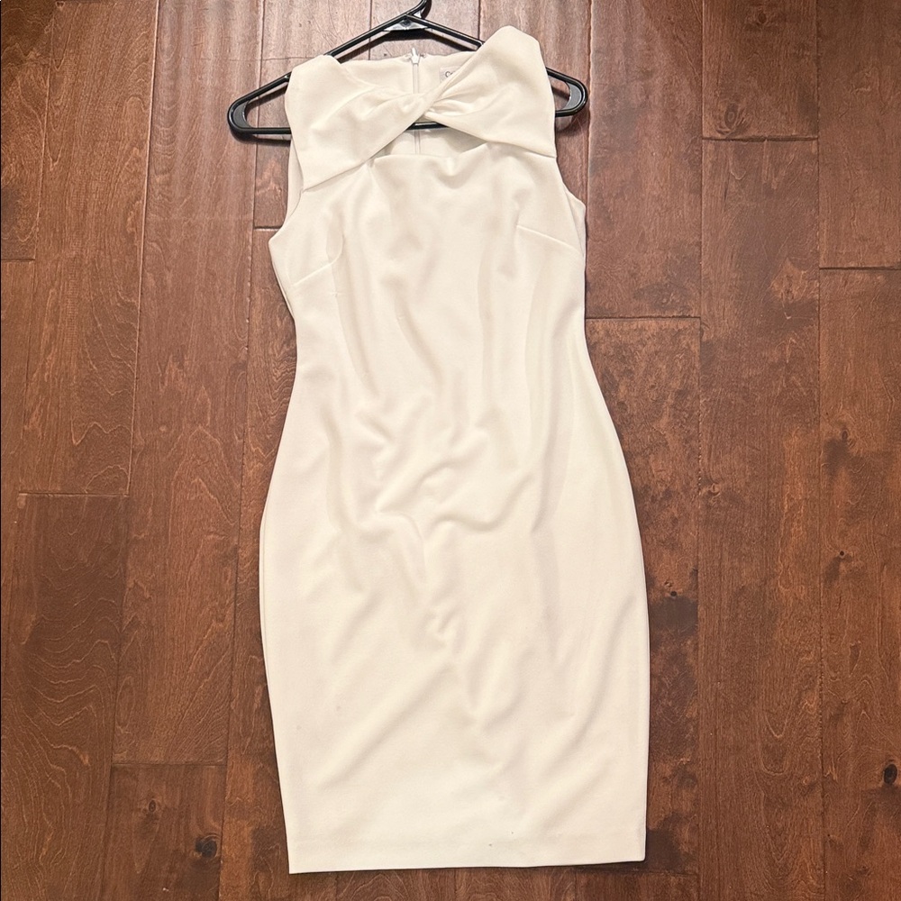 Calvin Klein Cream Strapless Dress